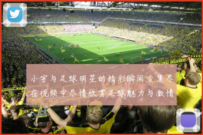 小宇与足球明星的精彩瞬间合集尽在视频中尽情欣赏足球魅力与激情